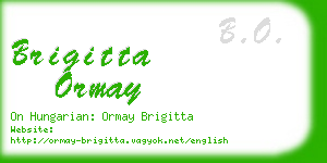 brigitta ormay business card